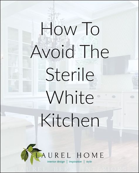 How to avoid the sterile white kitchen Decor For White Kitchen, White Kitchen Decor Ideas, Farmhouse White Kitchen, Kitchen Trends To Avoid, Kitchen Decor Ideas Farmhouse, White Kitchen Modern, Modern White Kitchen Design, White Transitional Kitchen, White Kitchen Interior Design