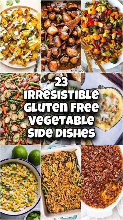 23 Irresistible Gluten Free Vegetable Side Dishes | Officially Gluten Free Gluten Free Thanksgiving Sides, Christmas Vegetables Side Dishes, Meatloaf Side Dishes, Gluten Free Veggies, Mixed Vegetable Casserole, Thanksgiving Vegetable Sides, Christmas Side Dish Recipes, Gluten Free Recipes Side Dishes, Gluten Free Vegetables