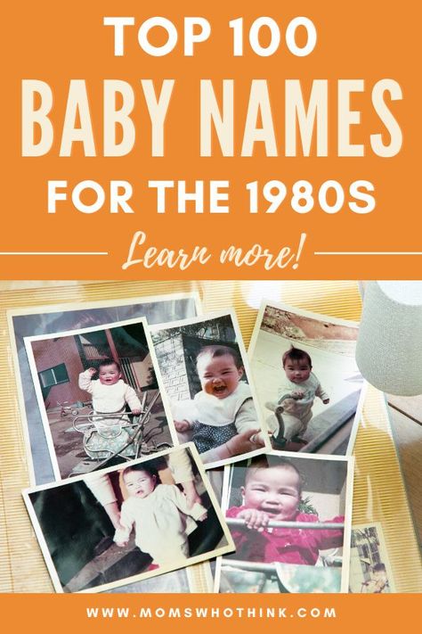 Give your newborn a decidedly retro name with one of these options. From Cassandra to Christopher, here are the top 100 baby names from the 1980s. #baby #babyname #parenting #names #middlenames #uniquenames 60s Names, Top 100 Names, Top Girls Names, Baby Name Letters, Popular Baby Names, Oc Stuff, Unique Baby Names, Baby Girl Boy, Childhood Education