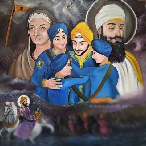 4 Sahibzade, Char Sahibzade, Char Sahibzade Pics, Waheguru Quotes, Golden Temple Wallpaper, Baba Deep Singh Ji, Guru Nanak Photo, Guru Gobind Singh Ji, Guru Nanak Wallpaper