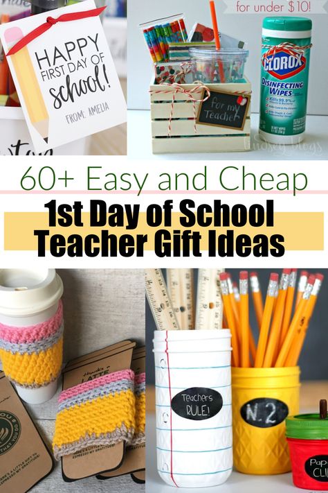 First Day Of School Present For Teacher, Beginning Of The Year Gifts For Teachers, Gift For Teacher First Day Of School, Teacher Start Of Year Gift, Teacher Gifts For Beginning Of The Year, Teacher Supplies Gift Basket, First Grade Teacher Gifts, Teacher Gift Ideas Beginning Of The Year, Welcome Teacher Gifts