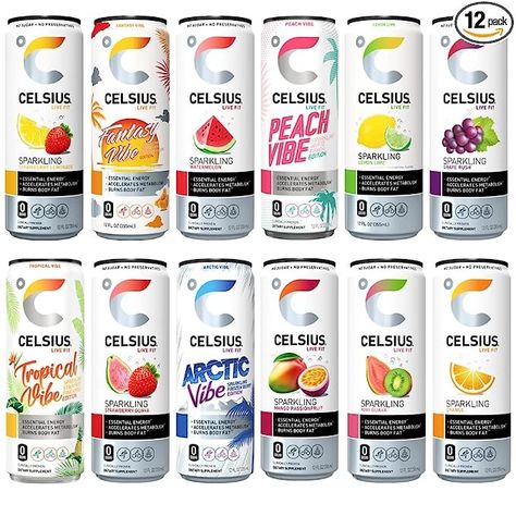 Celsius Energy Drink, Sparkling Strawberry Lemonade, Best Energy Drink, Lime Lemonade, Healthy Energy Drinks, Dream Things, Peach Mango, Healthy Energy, High Fructose Corn Syrup