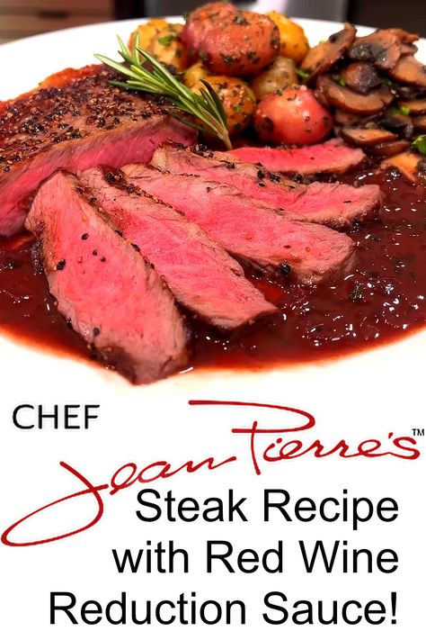 How to Cook a Steak with a Red Wine Reduction Sauce Red Wine Reduction Sauce For Steak, Port Wine Reduction Sauce, Brocollini Recipes, Wine Sauce For Steak, Wine Reduction Sauce, Red Wine Reduction Sauce, Wine Steak, Reduction Sauce, Red Sauce Recipe