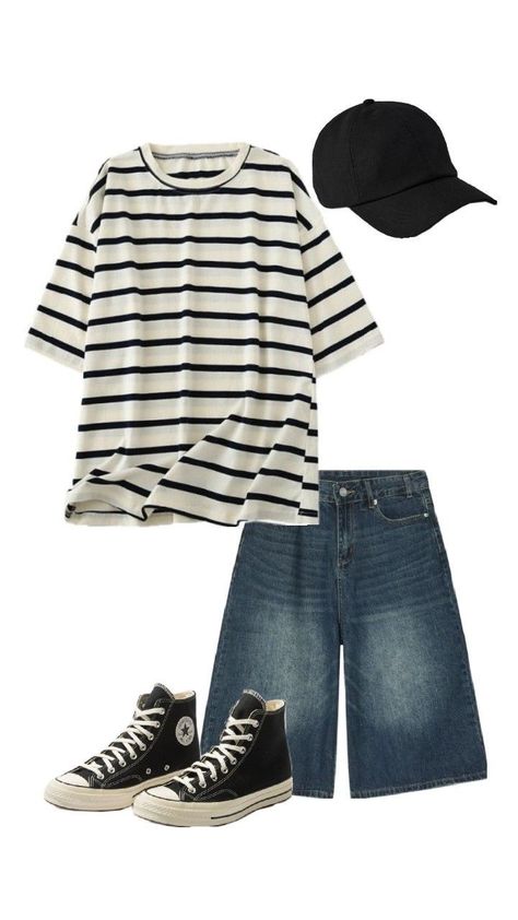 Tomboy Clothes Aesthetic, Cool Tomboy Outfits, Tomboy Tops, Masculine Female Outfits, Masculine Female, Cool Tomboy, Baggy Outfits, Tomboy Outfit Ideas, Tomboy Fits