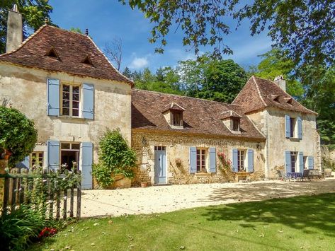 20 of the most beautiful properties for sale across France, as seen in Country Life - Country Life Old French Country House, Cheap Homes, Country House Exterior, Blue Shutters, Parisian Apartment, French Property, Paris Apartments, French Chateau, Residential House