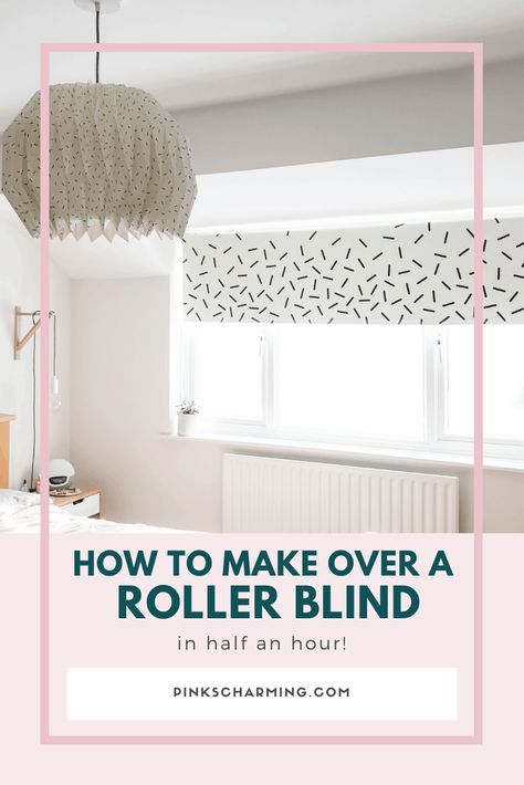 If you’re tired of a plain roller blind, it might be tempting to replace it, but how about giving it an affordable makeover, with easy to use vinyl wall stickers from Nutmeg Studio? Let me show you how quick it is to transform a dull blind into something special on my blog post at PinksCharming. | #pinkscharming #rollerblind #DIY #easymakeover #quickmakeover #windowtreatment #windowcovering Grown Up Bedroom, Vinyl Blinds, Sheer Blinds, Fabric Roller Blinds, Fabric Blinds, College Dorm Decorations, Roller Blind, Diy Makeover, Roller Shades