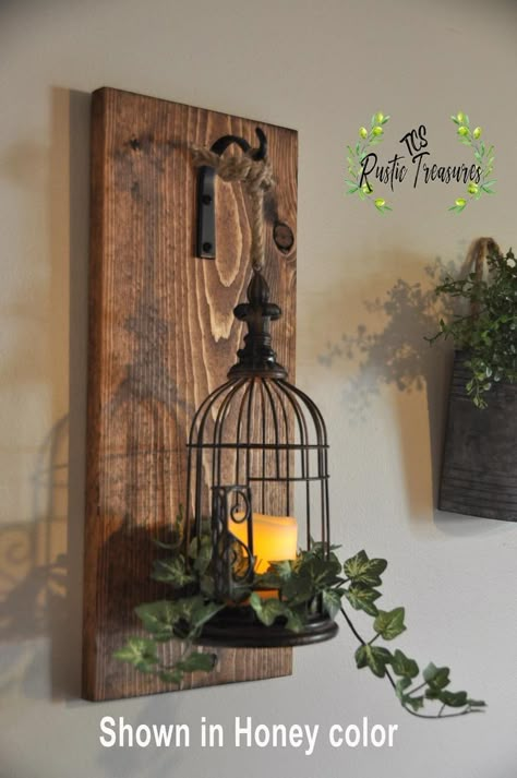 Bird Cage Decor, Patio Diy, Lanterns Decor, Printable Diy, Hanging Lanterns, Projects Ideas, Rustic Home, Home Decor Pictures, Rustic Diy