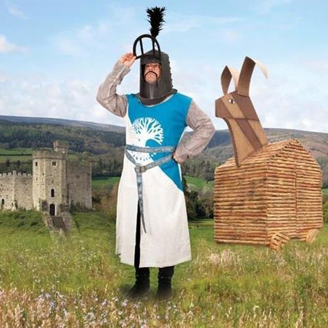 Sir Bedevere Costume King Arthur Costume, Arthur Costume, Monty Python Holy Grail, Sir Galahad, Robin Costume, Leather Gauntlet, Monty Python, Medieval Armor, Medieval Clothing