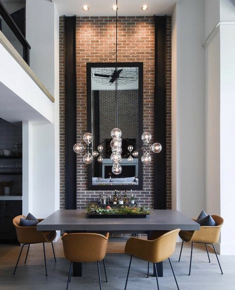 Dining Room Industrial, Dining Room Design Modern, Deco Luminaire, Modern Loft, Loft Design, The Dining Room, Modern Dining Room, Dining Room Design, Luxury Interior Design