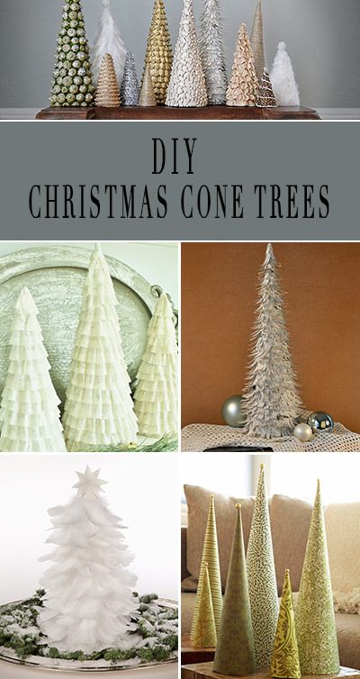 Diy Christmas Cone Trees, Christmas Cone Trees, Types Of Christmas Trees, Christmas Cones, Cone Trees, Cone Christmas Trees, Christmas Tree Crafts, Coffee Filters, Noel Christmas