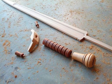 Wooden Swords Diy, Wood Swords, Wooden Swords, Gel Stains, Working With Wood, Wooden Knife, Woodworking Storage, Woodworking Joinery, Woodworking Workbench