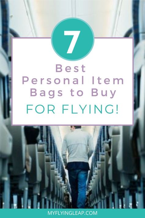 Traveling soon and looking for the best personal item bags for flying? This guide has the best seven to choose from! #flyingtips #bestcarryons #bestpersonalitems #flyinghacks Airline Personal Item Bags, Travel With Personal Item Only, Airplane Personal Item Bag, Travel Personal Item Bags, Personal Bag Airplane, Best Personal Item Bag Travel, Personal Item Bag Travel, Personal Item Bag, Hand Baggage