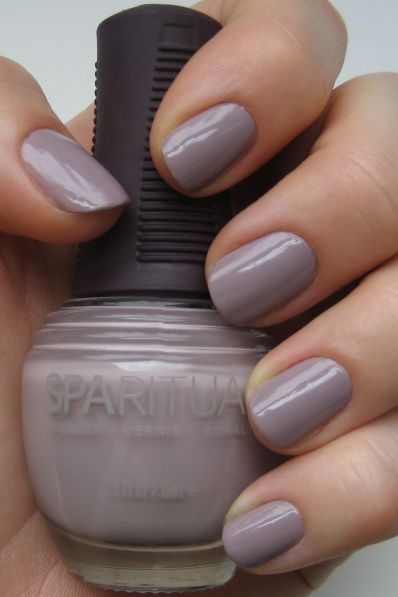 Sparitual Nail Polish, Nail Art Designs For Beginners, Nail 2023, Lilac Gray, Grey Nail Polish, Easy Nail Art Designs, Lilac Nails, Nail Art Kit, Design Nail