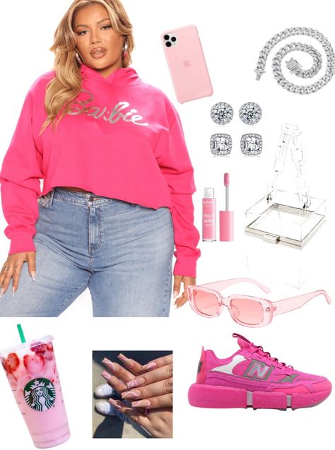 Plus Size Barbie Inspired Outfits, Barbie Outfit Ideas For Women Plus Size, Barbie Outfits Plus Size, Barbie Plus Size Outfits, Plus Size Barbie Outfit Ideas, Plus Size Barbie Outfit, Dress Like A Barbie, Plus Size Street Wear, Plus Size Barbie