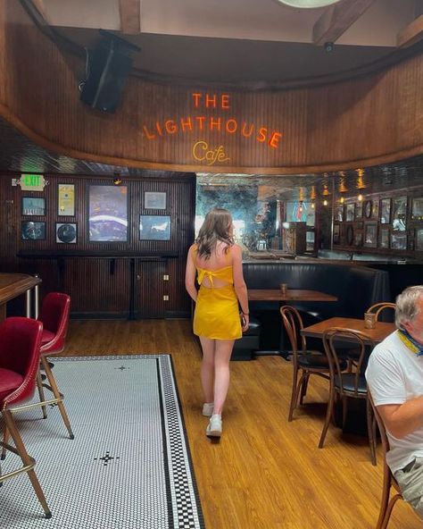 angie ♥︎ on Instagram: "better than a sunset inside a frame 🌆" Lighthouse Cafe, Hermosa Beach, Filming Locations, Lighthouse, Cafe, Frame, Instagram