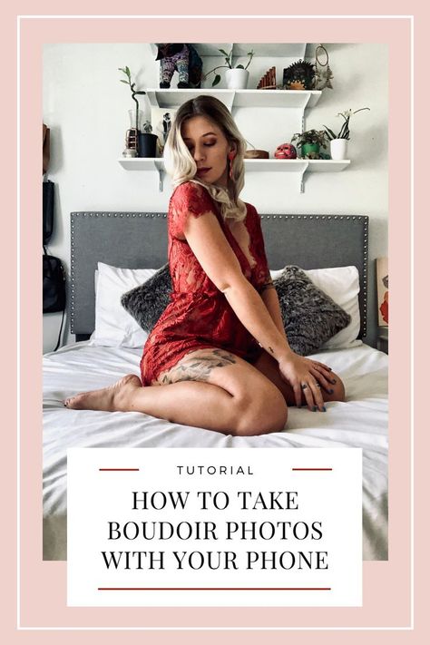 This is a very easy tutorial showing you How To Take Boudoir Styled Photos on Your Phone! All you need are a few things you can find around the house, and your phone! Great Valentine's Gift Idea! Valentine's Day DIY Gifts Photos With Iphone, Boudiour Poses, Seductive Photos, Bouidor Photography, Photography Posing Guide, Photography Poses Women, How To Take, Photography Poses, Lingerie