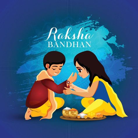 Happy raksha bandhan celebration background Raksha Bandhan Images, Rakhi Cards, Happy Raksha Bandhan, Blue Emoji, Banner Photo, Brother And Sister Love, Hindu Culture, Celebration Background, Happy Rakshabandhan