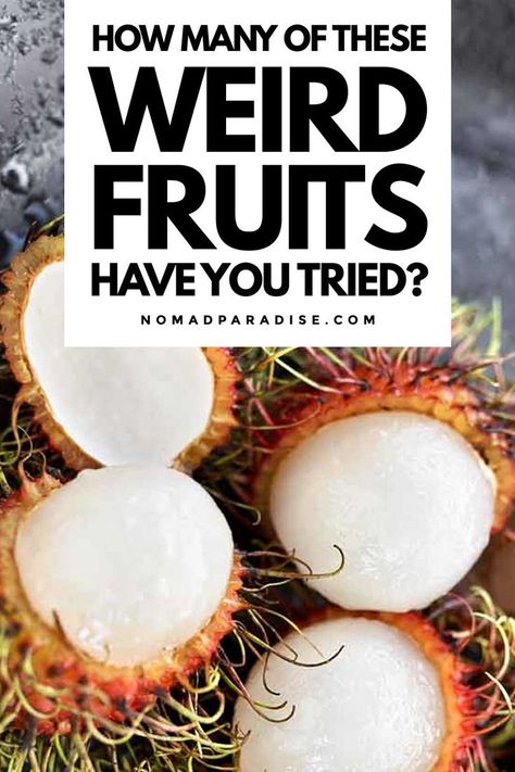 Weird Fruit, Culinary Travel, Travel World, Foodie Travel, Blow Your Mind, Have You Tried, Mind Blowing, Fruit Trees, Travel Food