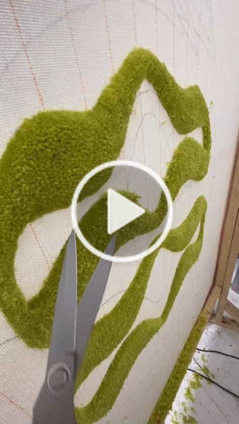 VictoriaRoseAdrian (@victoriaroseadrian) has created a short video on TikTok with music original sound. | 💚Work In Progress / Sculpting ASMR 😂 #rugtiktok #rugtok #tuftinggun #rugtufting #tufttheworld #customrugs #fiberart #tufting #rugs Tufting How To, Tufting Rugs, Tufted Rug, Work In Progress, Short Video, Custom Rugs, Rug Making, Fiber Art, Sound