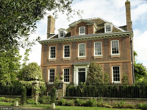 The Old Rectory: The Kent mansion that comes with its own antiques | Daily Mail Online Downton Abbey House, English Country Manor, English Houses, English Manor Houses, Georgian Architecture, English Manor, News Article, Countryside House, Georgian Homes