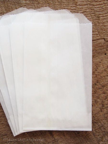 300   4 x 7.5 Inch White Flat Glassine Coated Bags  by wrapworks Candy Bar Bags, Glassine Paper, Small Boutiques, Glassine Bags, White Flat, Small Boutique, Soap Packaging, Candy Buffet, White Flats