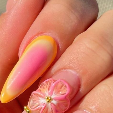 IE NAIL TECH | 🍓🍒 on Instagram: "“ What’s your sign? ”Im a margarita sun, wine moon, and tequila rising 🤭🤭 these nails are so fun 🤭🩷 -  -Gel-X kit @apresnailofficial  -Sunset suede- @dndgel  - #nail #nails #nailart #nailtech #nailsofinstagram #naildesign #nailinspo #acrylicnails #gelxnails #gelx #inlandempire #chino #ontario #ranchocucamonga #fontana #nailtechhumor #nailartist #vbeautypure" Sun French Tip Nails, Sun Holiday Nails, Sun On Nails Art Designs, Tequila Sunrise Nails, Sunset Aura Nails, Nail Tech Humor, Tequila Rose, Sunset Nails, Nail Artist