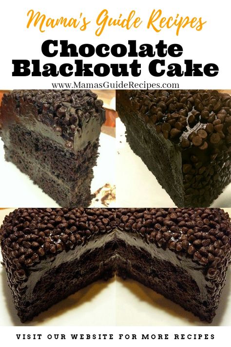 Chocolate Blackout Cake Blackout Cake Recipe Brooklyn, Chocolate Pillow Cake, Blackout Cake Recipe, Brooklyn Blackout Cake, Crazy Cake Recipes, Blackout Cake, Chocolate Layer Cake Recipe, Pillow Cakes, Crazy Cake