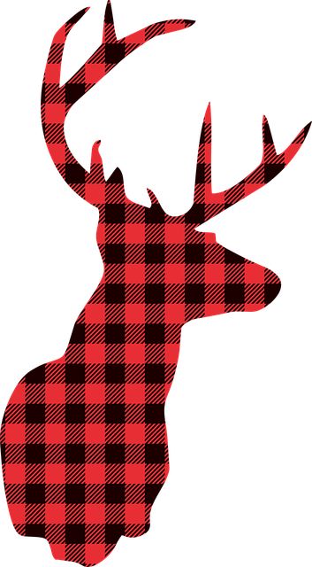 Free Image on Pixabay - Deer, Christmas, Lumberjack Hirsch Silhouette, Buffalo Plaid Christmas Decor, Merry Christmas Text, Plaid Christmas Decor, Silhouette Christmas, Backpack Decoration, Buffalo Plaid Christmas, Deer Head, Christmas Deer