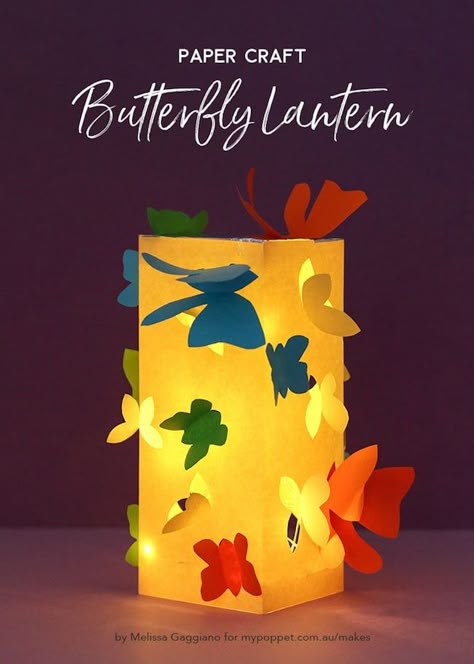 DIY Paper Butterfly Lantern Akashkandil For Diwali Handmade, Diwali Kandeel, Paper Lantern Craft For Kids, Paper Craft For Diwali, Lantern Diy Kids, Lamp Making Ideas, Paper Lanterns Diy Kids, Lantern Making For Kids, Lantern Making Ideas For Diwali