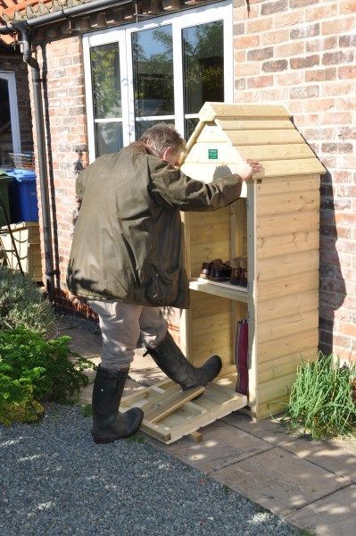 Small Storage Shed, Boot Puller, Small Shed, Diy Storage Shed Plans, Wooden Shed, Lean To Shed Plans, Diy Storage Shed, Boot Rack, Boot Storage