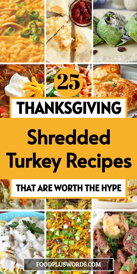 Looking for delicious ways to use up your leftover turkey? These shredded turkey recipes are perfect for making quick and easy meals that the whole family will love. From mouthwatering quesadillas to comforting casseroles, flavorful sandwiches, and refreshing salads, there's something for everyone! 
| Shredded Turkey Recipes | Shredded Turkey Recipes | Turkey Shredded Recipes | What To Do With Leftover Turkey | Shredded Recipes, Leftover Turkey Chili, Thanksgiving Leftover Casserole, Broccoli Casseroles, Turkey Gumbo, Healthy Homemade Dinner, Pumpkin Curry Soup, Shredded Turkey Recipes, Comforting Casseroles