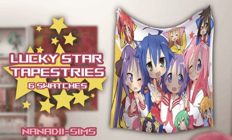 [Nanadii-Sims] Lucky Star Tapestries | Nanadii-Sims Star Tapestry, Sims 4 Build, Star Decorations, Sims 4 Cc Finds, Lucky Star, Maxis Match, Custom Content, Sims 4 Mods, I Am Game