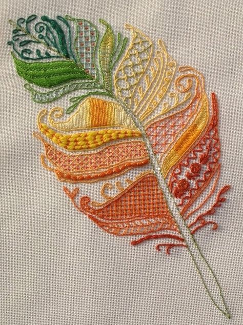 Bordado Jacobean, Embroidery Lessons, Pola Sulam, 자수 디자인, Sewing Embroidery Designs, Hand Embroidery Art, Crewel Embroidery, Hand Embroidery Stitches, Sewing Art