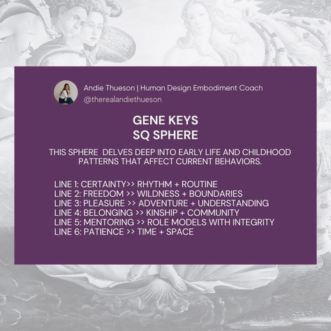 ⁠ Today, I am reviewing the 2nd sequence, The Venus Sequence. Understanding these important strategically activated gates helps us better understand our inner world of emotions and how we interact. ⁠ ⁠ Want to know what "gates" govern each placement? ⁠ ⁠ Your Attraction Sphere is your Subconscious Moon Placement ⁠ Your IQ/AQ Sphere is your Conscious Venus Placement⁠ Your EQ Sphere is your Conscious Mars Placement ⁠ Your SQ Sphere is your Subconscious Venus Placement ⁠ ⁠ Grab your chart and se... Human Emotional Vibration Chart, Activation Sequence Gene Keys, Human Transmutation Circle, Channel 57/34 Human Design, Human Design Generator Sacral, Inner World, Human Design, The Expanse, Human