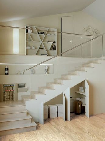 Design Casa Piccola, Basement Stairs Ideas, تحت الدرج, Stairs Storage, House Storage, Tiny House Storage, Staircase Storage, Stairs Ideas, Escalier Design