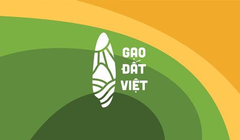 Dat Viet Rice Logo on Behance Rice Graphic Design, Rice Logo Design, Rice Branding, Agro Logo, Logo Rice, Dessert Logo, Rice Brands, Factory Logo, Agriculture Logo