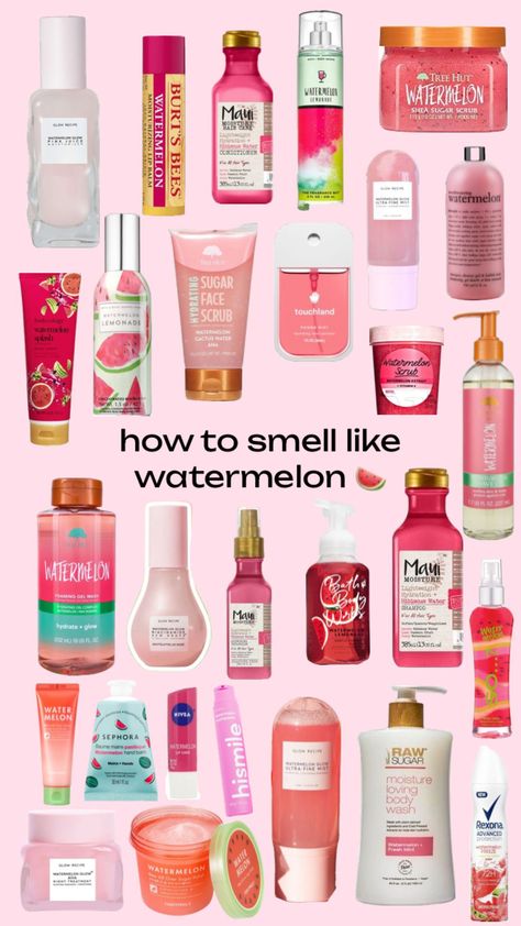 #watermelon #pink #red #fruit #smellgood Silky Skin, Bath N Body Works, Body Hygiene, Body Smells, Shower Skin Care, Pretty Skin Care, Perfume Scents, Healthy Skin Care, Glow Up Tips