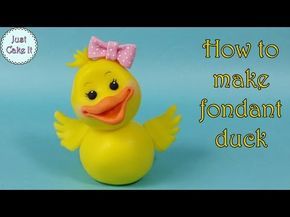 I have made this cute duck for an upcoming cake, I hope you will like it! If you want to see more tutorials like this- subscribe to my channel :) Duck Cakes, Cake Dutchess, Kids Cake Toppers, Fondant Ideas, Bolo Red Velvet, Cow Cakes, Duck Cake, Baby First Birthday Cake, Fondant Cake Designs