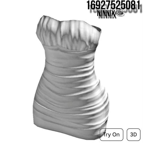 White Dress Codes Berry Ave, Roblox White Dress Code, Rh Dance Studio Outfit Codes, Roblox Books, Roblox Fashion, Blocksburg Outfit Codes￼, Code Clothing, Cute Tshirt Designs, Code Roblox