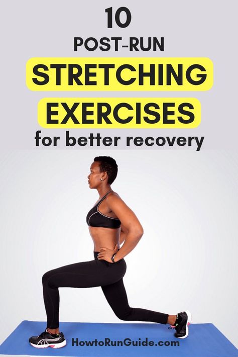 10 post-run stretching exercises to do after your next run (and all runs and workouts) to help avoid injury. Stretches For After Running, Stretches After Running, Marathon Recovery, Vegetarian Bodybuilding, Pre Workout Stretches, Workout Stretches, Post Run Stretches, Knee Health, Post Workout Stretches