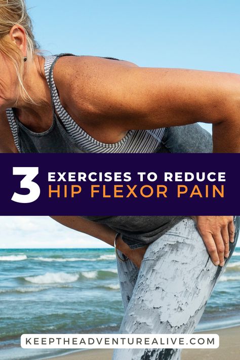 If the muscles in the front of your hip are giving you trouble, you could be dealing with hip flexor pain. The hip flexor muscles are responsible for bringing Exercise To Reduce Hips, Hip Flexor Pain, Hip Strengthening Exercises, Hip Flexor Exercises, Hip Pain Relief, Knee Pain Exercises, Reduce Hips, Hip Flexors, Hip Stretches