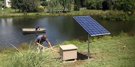 Solar Aeration System: Aerate Your Pond Without Electricity Solar Pond, Solar Panel Mounts, Pond Aerator, Homeowners Association, Invasive Species, Water Quality, Alternative Energy, Natural Resources, Ponds