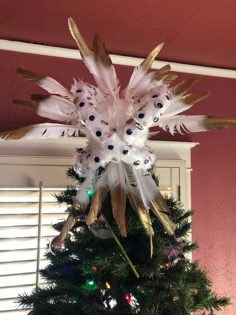 Cottagecore Crafts, Biblically Accurate Angel, Yule Crafts, Diy Tree Topper, Topiary Diy, Biblically Accurate, Angel Christmas Tree, Angel Christmas Tree Topper, Angel Tree Topper