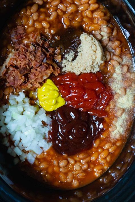 Dr Pepper Baked Beans Crock Pot, Crockpot Loaded Baked Beans, Gourmet Baked Beans, Kardea Brown Baked Beans, Hamburger Beans Recipe Crock Pot, Baked Beans In Electric Roaster, Instant Pot Baked Beans Canned, Five Bean Baked Beans, Summer Baked Beans