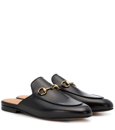 Princetown Leather Slippers - Gucci | mytheresa.com Princetown Gucci, Gucci Princetown Slipper, Gucci Slippers, Floaty Maxi Dress, Gucci Princetown, Fashion Jackson, Leather Slippers, Mule Sandals, Gucci Mules