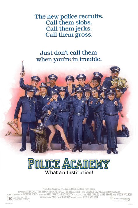 Police Academy Movie, Leslie Easterbrook, Michael Winslow, Gambit Movie, Winter Soldier Movie, Steve Guttenberg, Cops Humor, Folk Stories, 1984 Movie