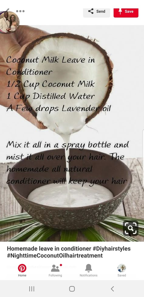 Homemade Leave In Conditioner, Natural Hair Recipes, Milk Hair, Homemade Shampoo, Diy Shampoo, Natural Conditioner, Homemade Hair Products, Baking Soda Shampoo, Diy Hair Care