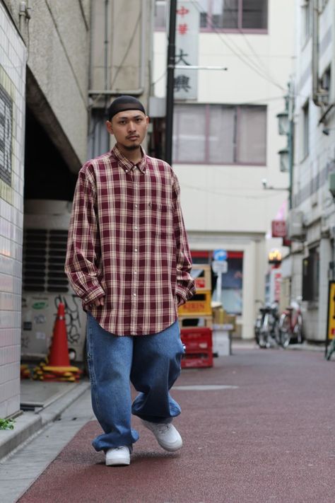 Rappers Style, Japan Street Wear, Street Style Japan, Hip Hop Outfit, Look Hip Hop, Japan Street Style, Punk Outfit, Estilo Cholo, Paco Jeans