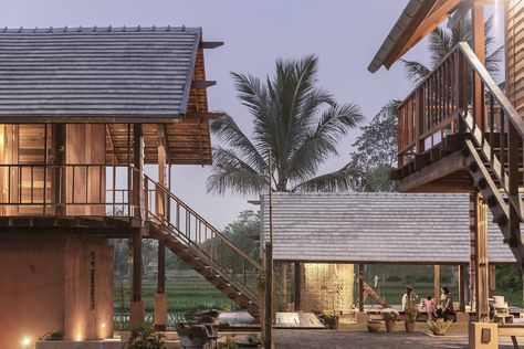 Elevated House, Thai House, Concrete Houses, House On Stilts, Tropical Architecture, Retreat House, Chiang Rai, Resort Design, Vernacular Architecture