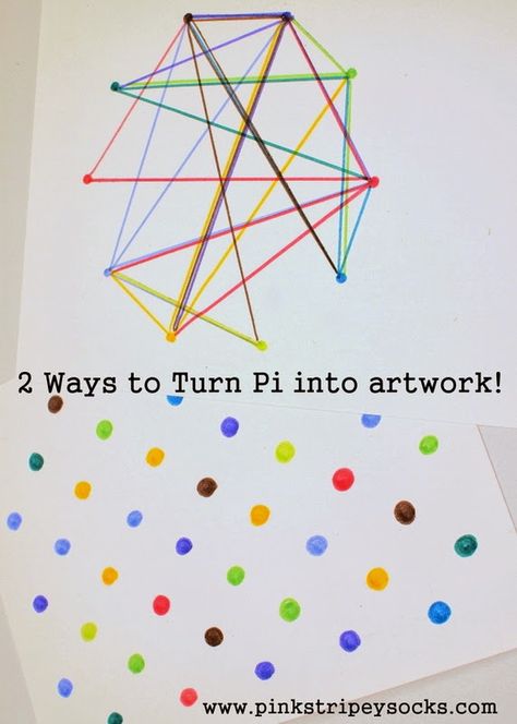 Have a tough time explaining or visualizing Pi's digits to kids?  Try turning the digits of Pi into fun, and colorful artwork!  Now you can really visualize the randomness of the numbers!  Full directions on the website! Pi Activities, Pi Day Activities, Color By Number Coloring Pages, Passive Programming, Number Coloring Pages, Pi Art, Creative Math, Happy Pi Day, 8th Grade Math